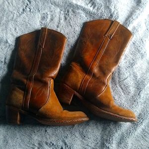 Vintage Leather Cowboy boots